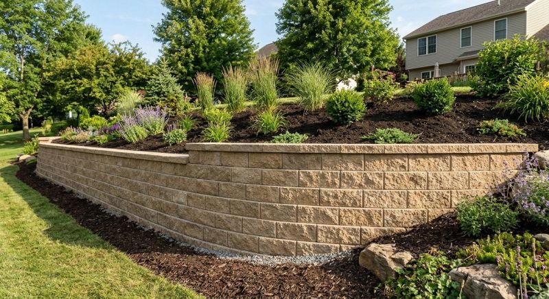 Block Retaining Wall Installation in Ventura County, CA