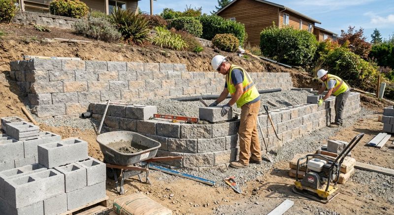 Hardscape Wall Construction in Santa Rosa, CA
