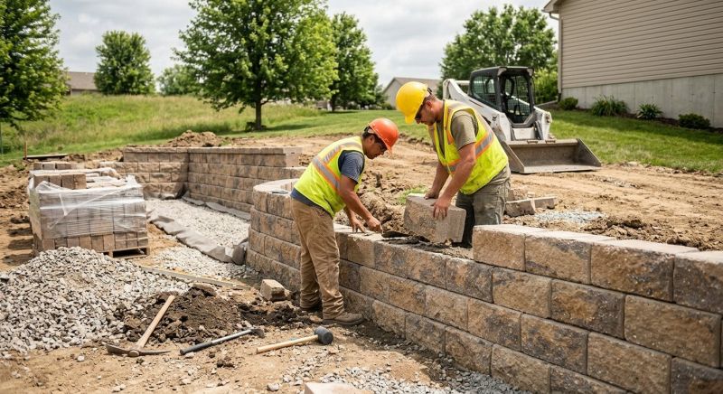 Hardscape Wall Construction in Rockwall, TX