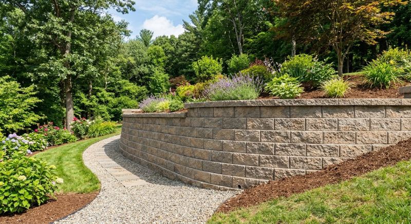 Retaining Wall Installation in Aiken, SC