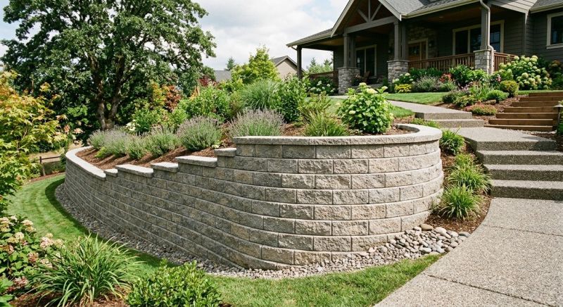 Retention Wall Installation in Santa Rosa, CA
